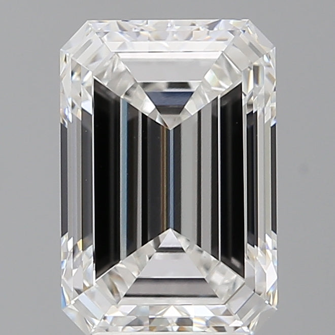 4.08 Carat Emerald Shaped, Excellent Cut, E Color, VVS2 Clarity, IGI Certified Lab Grown Diamond