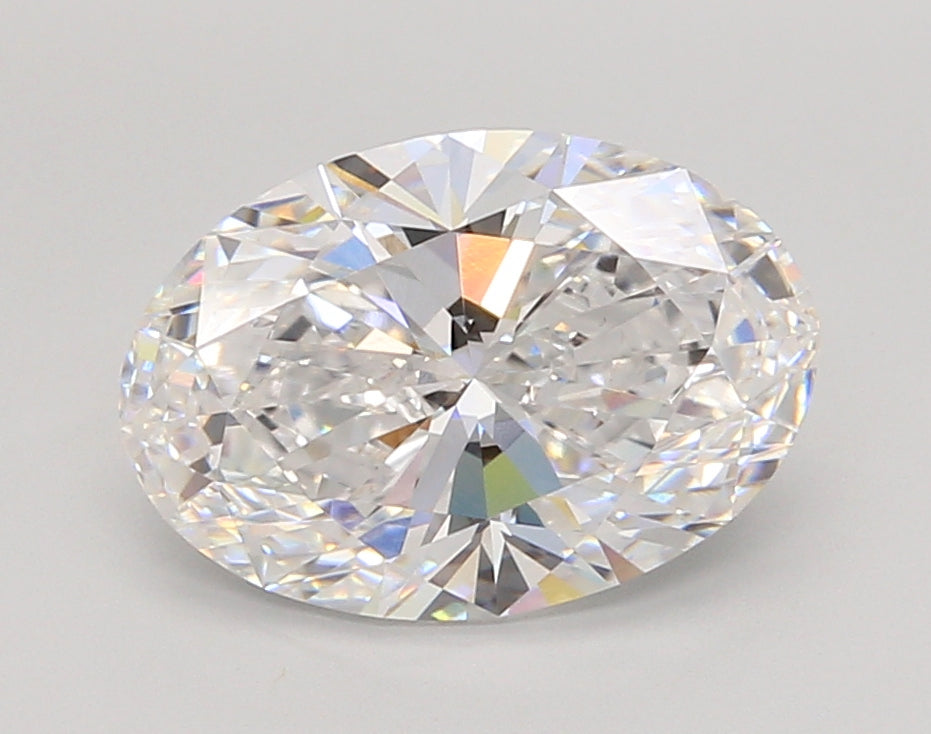 3.05 Carat Oval Shaped, Ideal Cut, D Color, VS1 Clarity, IGI Certified Lab Grown Diamond