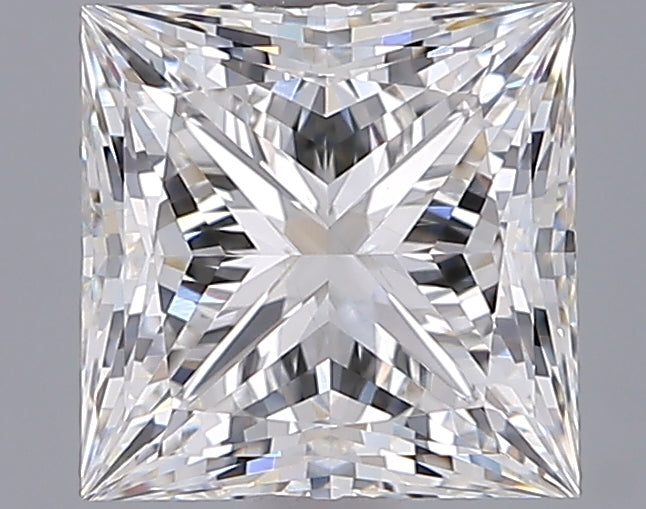 2.04 Carat Princess Shaped, Ideal Cut, E Color, VS1 Clarity, IGI Certified Lab Grown Diamond