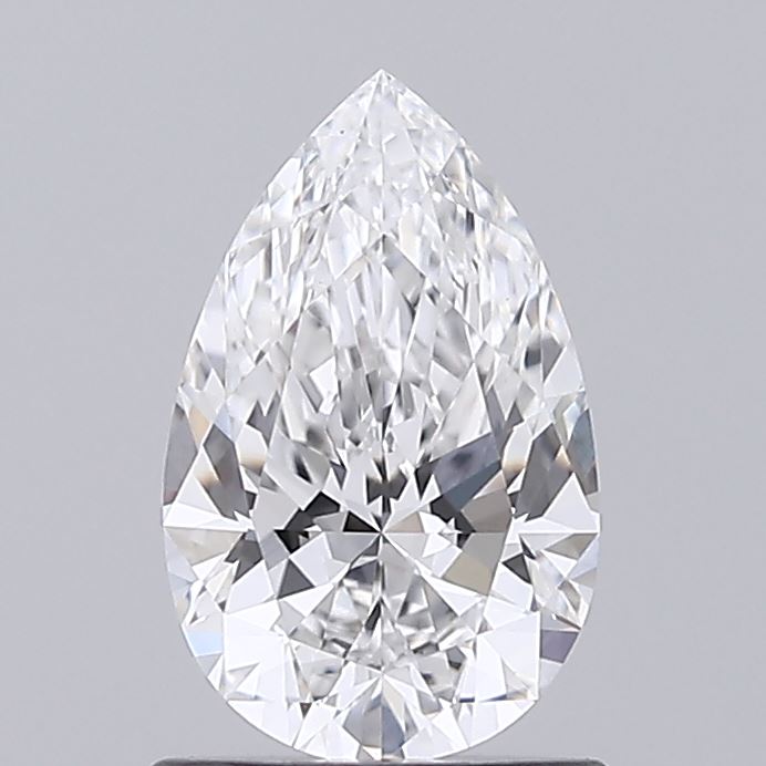 1.04 Carat Pear Shaped, Ideal Cut, D Color, VVS2 Clarity, IGI Certified Lab Grown Diamond