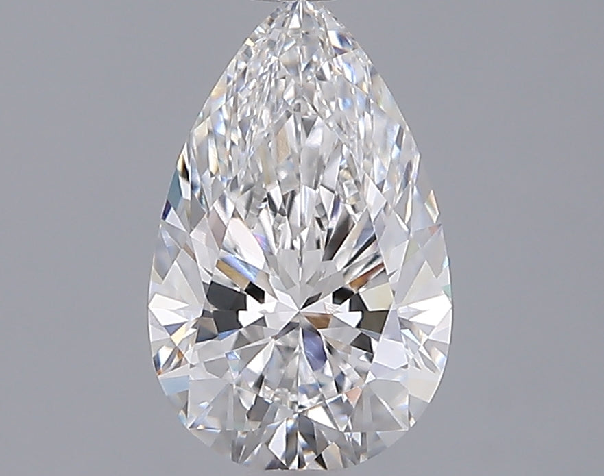 1.55 Carat Pear Shaped, Ideal Cut, D Color, VVS1 Clarity, IGI Certified Lab Grown Diamond