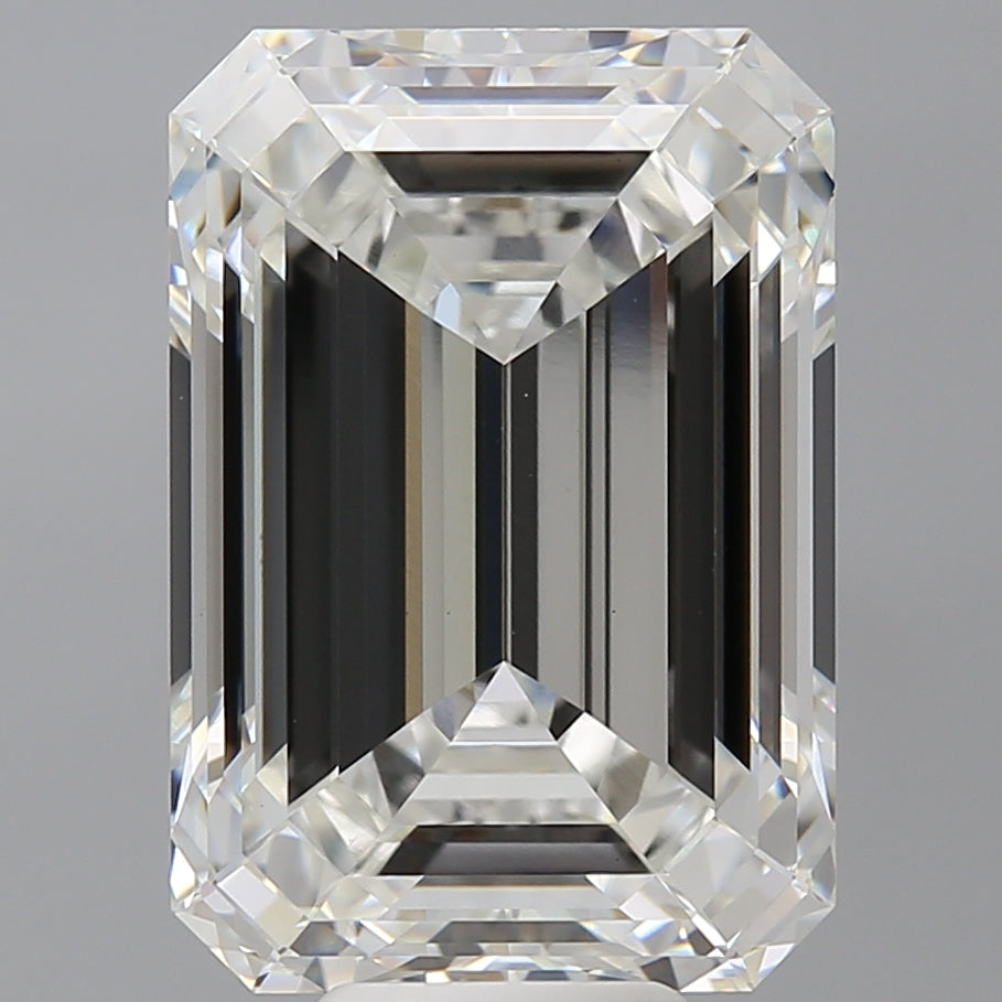 11.60 Carat Emerald Shaped, Ideal Cut, F Color, VVS2 Clarity, IGI Certified Lab Grown Diamond