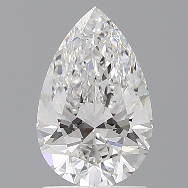 1.60 Carat Pear Shaped, Ideal Cut, D Color, VVS2 Clarity, IGI Certified Lab Grown Diamond