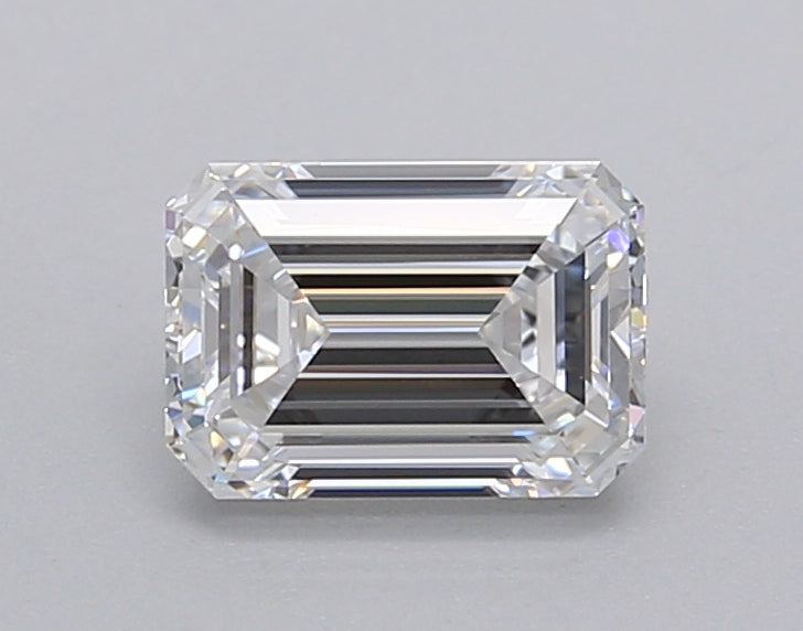 1.00 Carat Emerald Shaped, Excellent Cut, D Color, VVS1 Clarity, IGI Certified Lab Grown Diamond