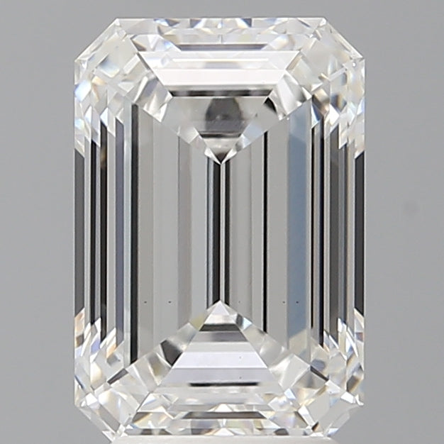 3.59 Carat Emerald Shaped, Ideal Cut, E Color, VS1 Clarity, IGI Certified Lab Grown Diamond