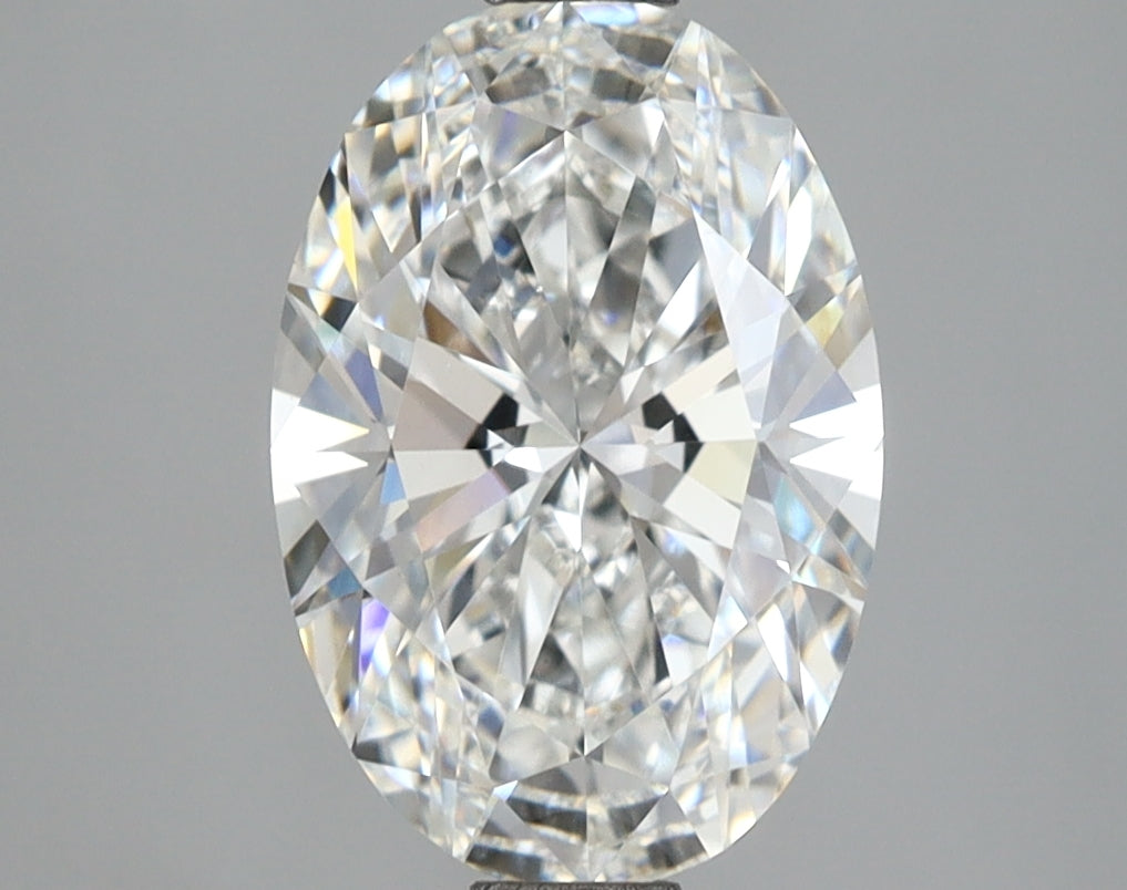 2.55 Carat Oval Shaped, Ideal Cut, E Color, VVS2 Clarity, IGI Certified Lab Grown Diamond