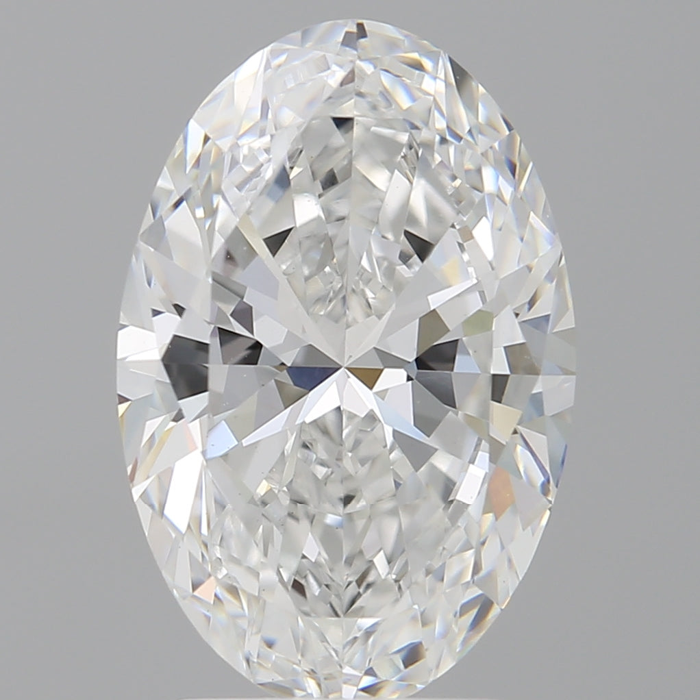 3.10 Carat Oval Shaped, Ideal Cut, E Color, VVS2 Clarity, IGI Certified Lab Grown Diamond