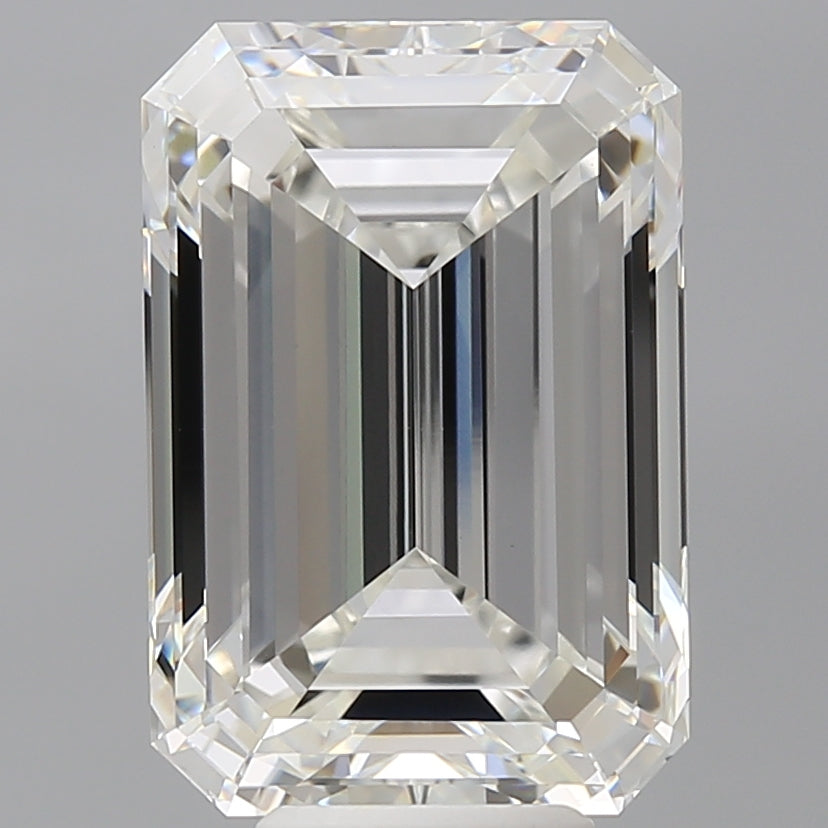 8.52 Carat Emerald Shaped, Ideal Cut, F Color, VVS2 Clarity, IGI Certified Lab Grown Diamond