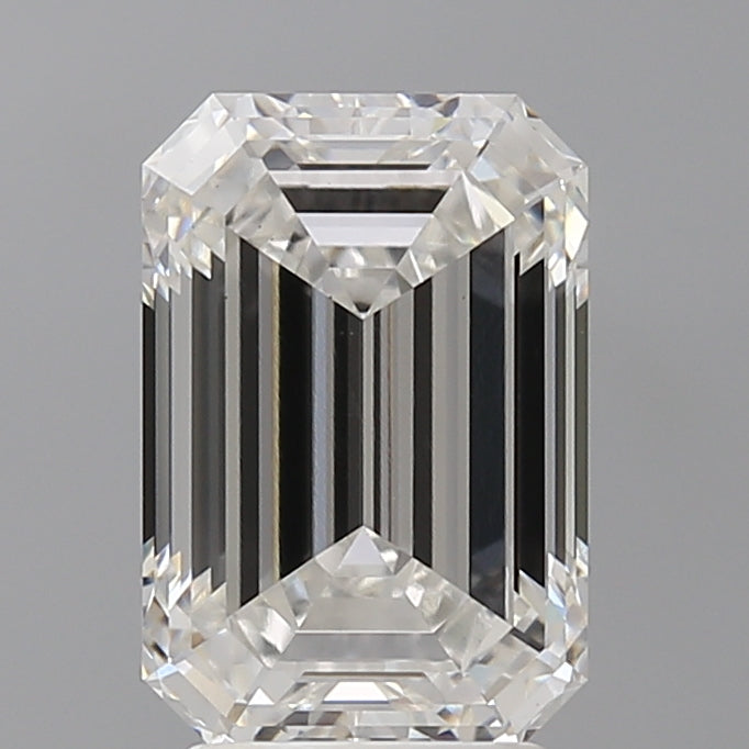 3.60 Carat Emerald Shaped, Ideal Cut, F Color, VS1 Clarity, IGI Certified Lab Grown Diamond