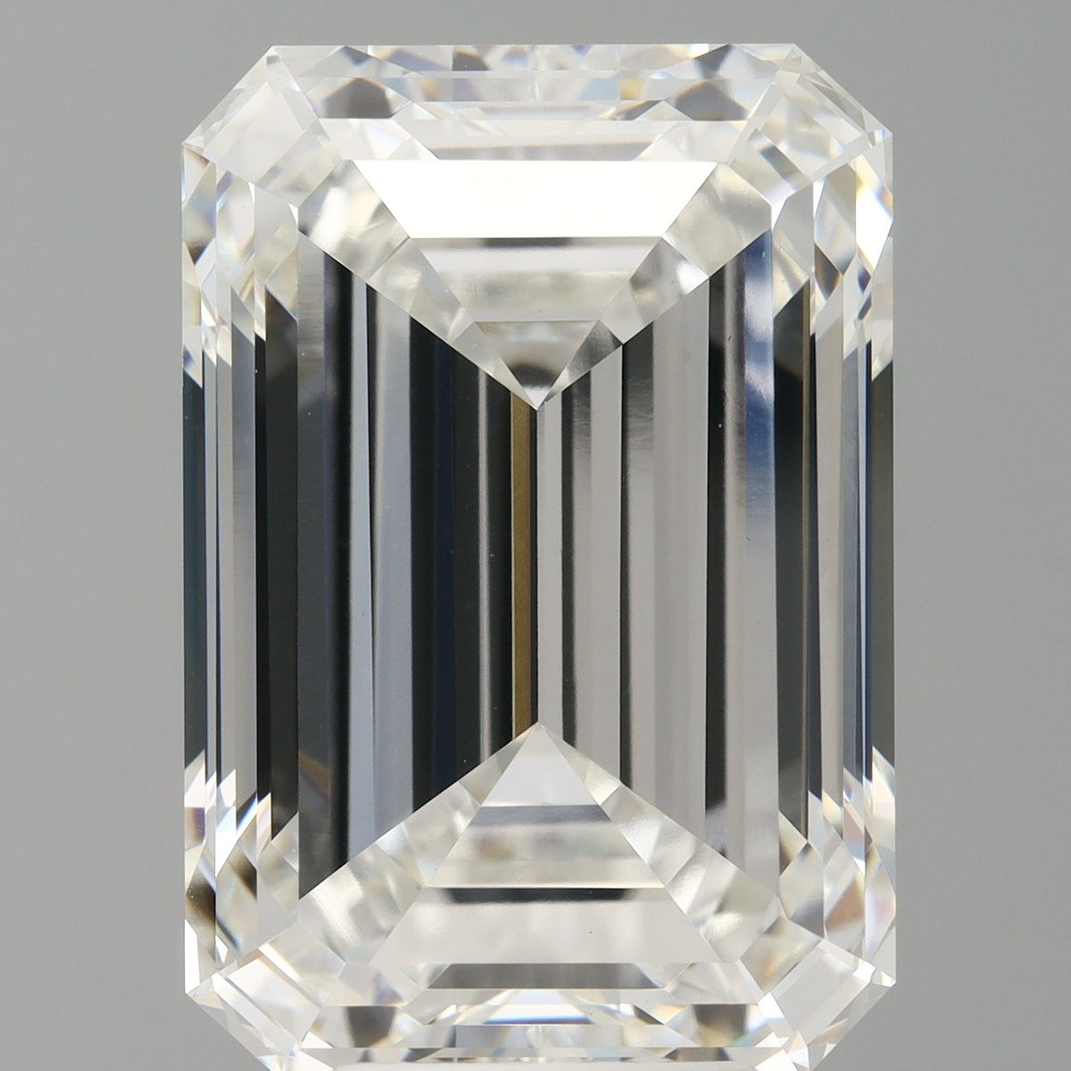 8.09 Carat Emerald Shaped, Ideal Cut, F Color, VVS2 Clarity, IGI Certified Lab Grown Diamond
