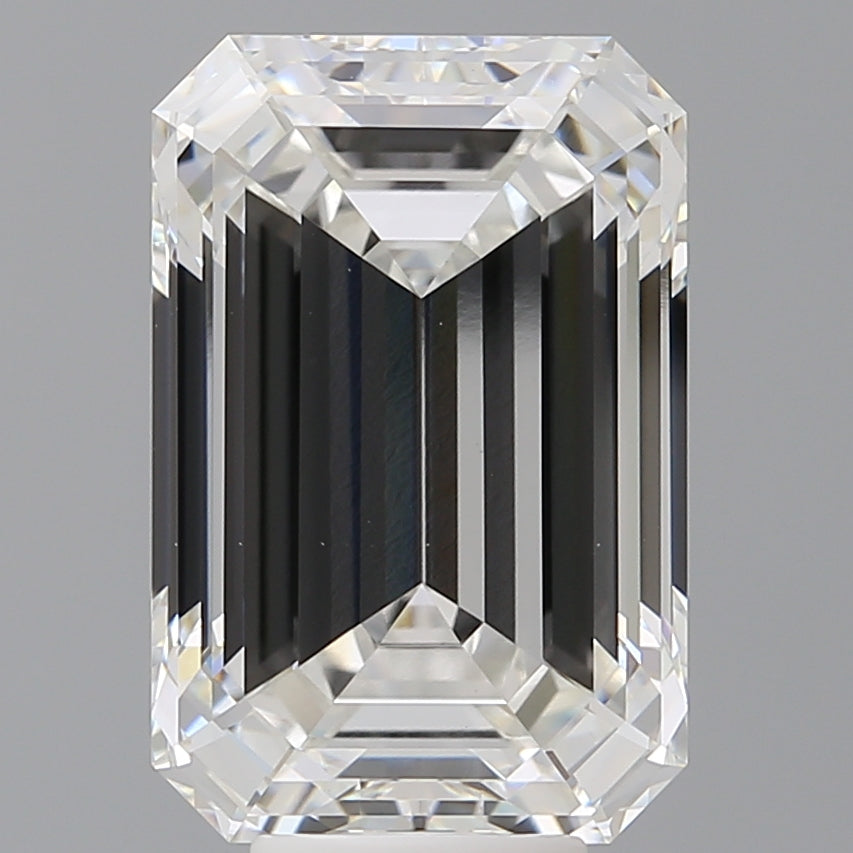 8.54 Carat Emerald Shaped, Ideal Cut, E Color, VVS2 Clarity, IGI Certified Lab Grown Diamond