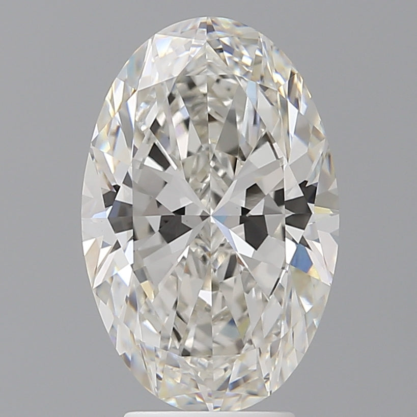 4.53 Carat Oval Shaped, Ideal Cut, G Color, VVS2 Clarity, IGI Certified Lab Grown Diamond