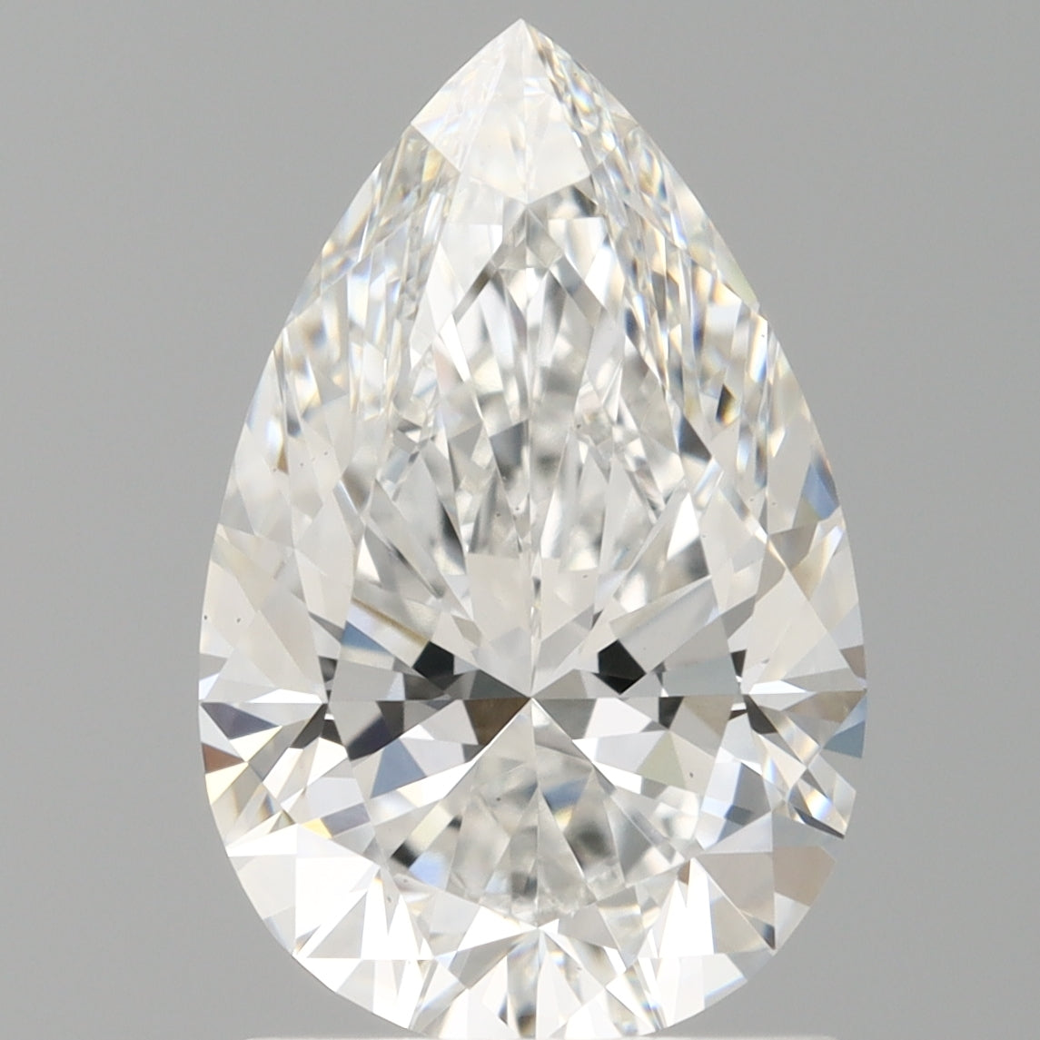 1.60 Carat Pear Shaped, Ideal Cut, D Color, VVS2 Clarity, IGI Certified Lab Grown Diamond