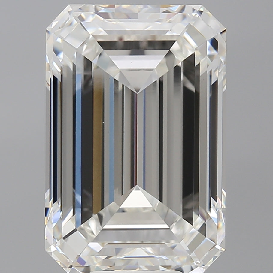 11.60 Carat Emerald Shaped, Ideal Cut, F Color, VVS2 Clarity, IGI Certified Lab Grown Diamond