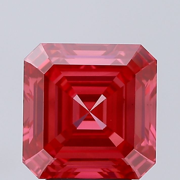 4.09 Carat Asscher Shaped, Excellent Cut, VS1 Clarity, IGI Certified Lab Grown Diamond
