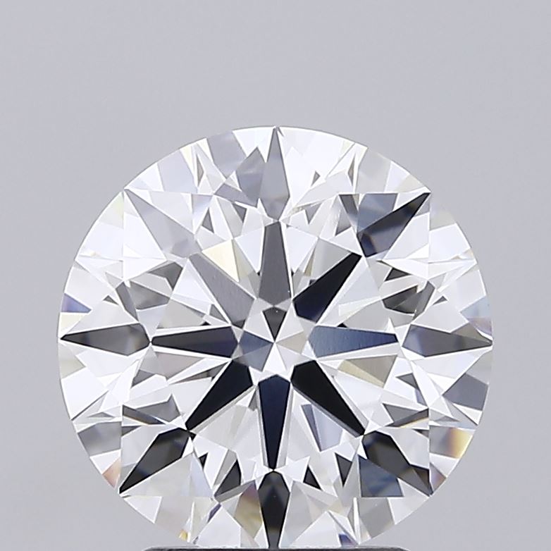 3.04 Carat Round Shaped, Ideal Cut, F Color, VVS2 Clarity, IGI Certified Lab Grown Diamond
