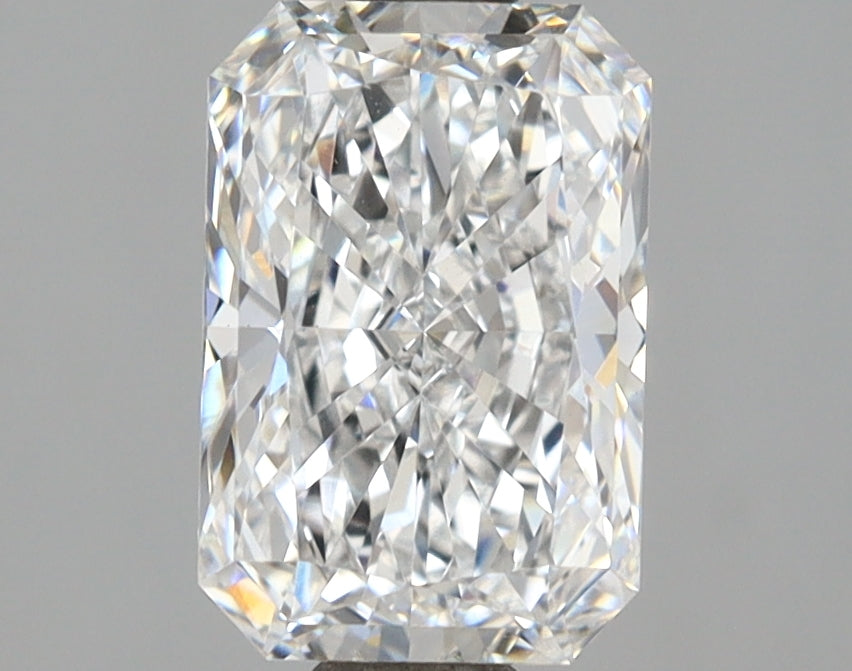 2.04 Carat Radiant Shaped, Ideal Cut, D Color, VS1 Clarity, IGI Certified Lab Grown Diamond