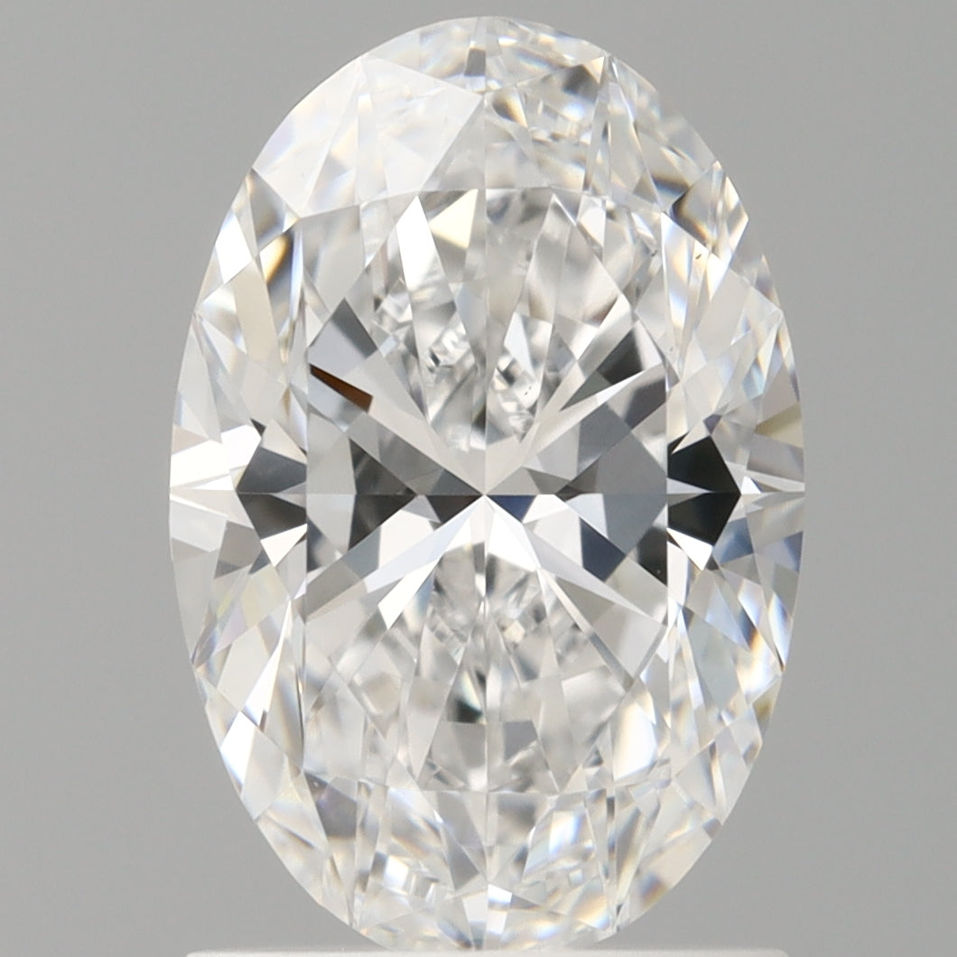 1.50 Carat Oval Shaped, Ideal Cut, D Color, VS1 Clarity, IGI Certified Lab Grown Diamond