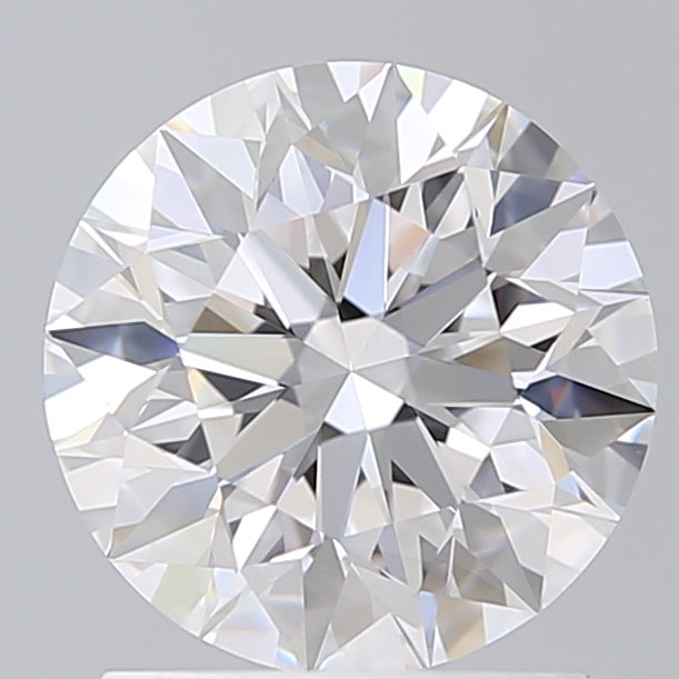 1.72 Carat Round Shaped, Excellent Cut, D Color, VVS2 Clarity, IGI Certified Lab Grown Diamond