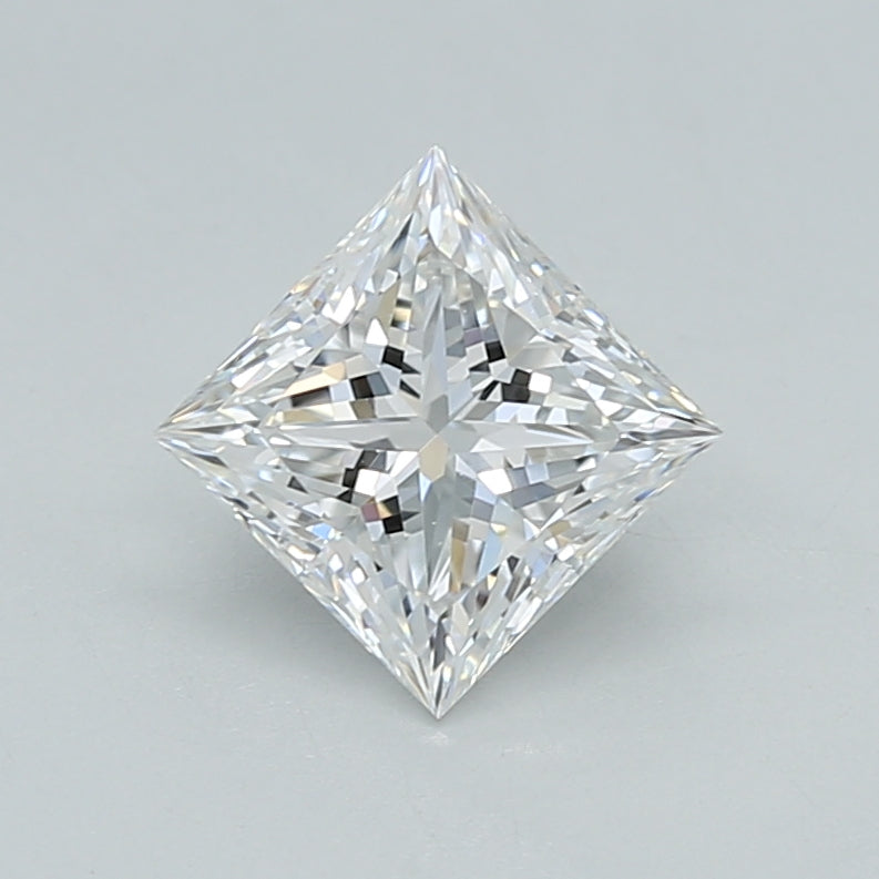 1.04 Carat Princess Shaped, Ideal Cut, E Color, VVS1 Clarity, IGI Certified Lab Grown Diamond