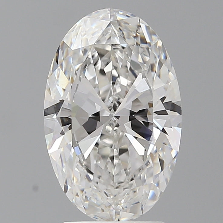 3.09 Carat Oval Shaped, Ideal Cut, E Color, VVS2 Clarity, IGI Certified Lab Grown Diamond