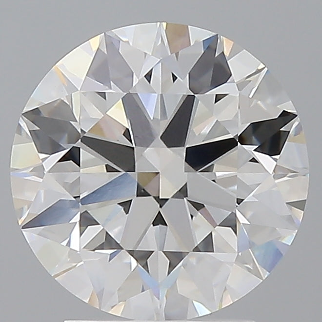 3.10 Carat Round Shaped, Ideal Cut, E Color, VVS2 Clarity, IGI Certified Lab Grown Diamond