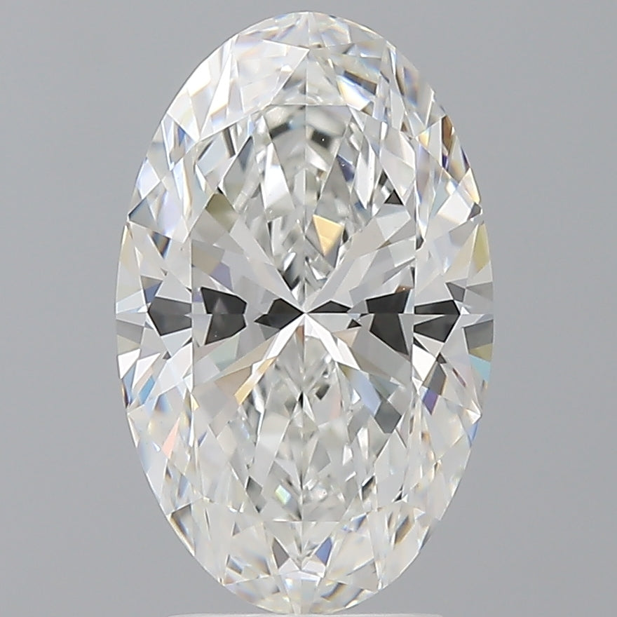 3.50 Carat Oval Shaped, Ideal Cut, F Color, VVS2 Clarity, IGI Certified Lab Grown Diamond