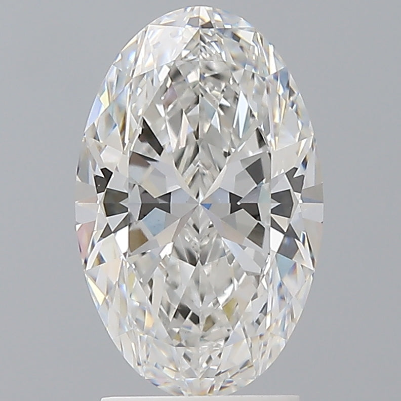 2.57 Carat Oval Shaped, Ideal Cut, E Color, VVS2 Clarity, IGI Certified Lab Grown Diamond