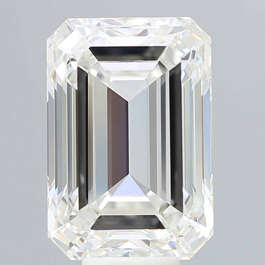 10.51 Carat Emerald Shaped, Ideal Cut, F Color, VS1 Clarity, IGI Certified Lab Grown Diamond