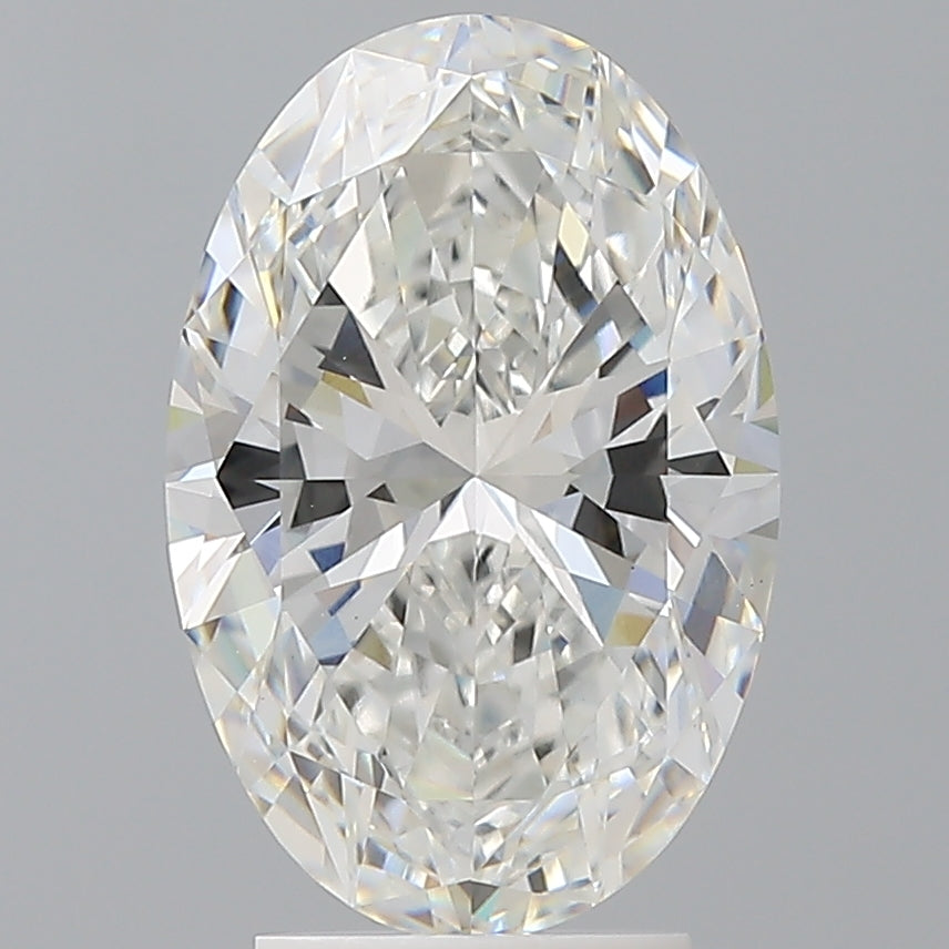 3.58 Carat Oval Shaped, Ideal Cut, F Color, VVS2 Clarity, IGI Certified Lab Grown Diamond