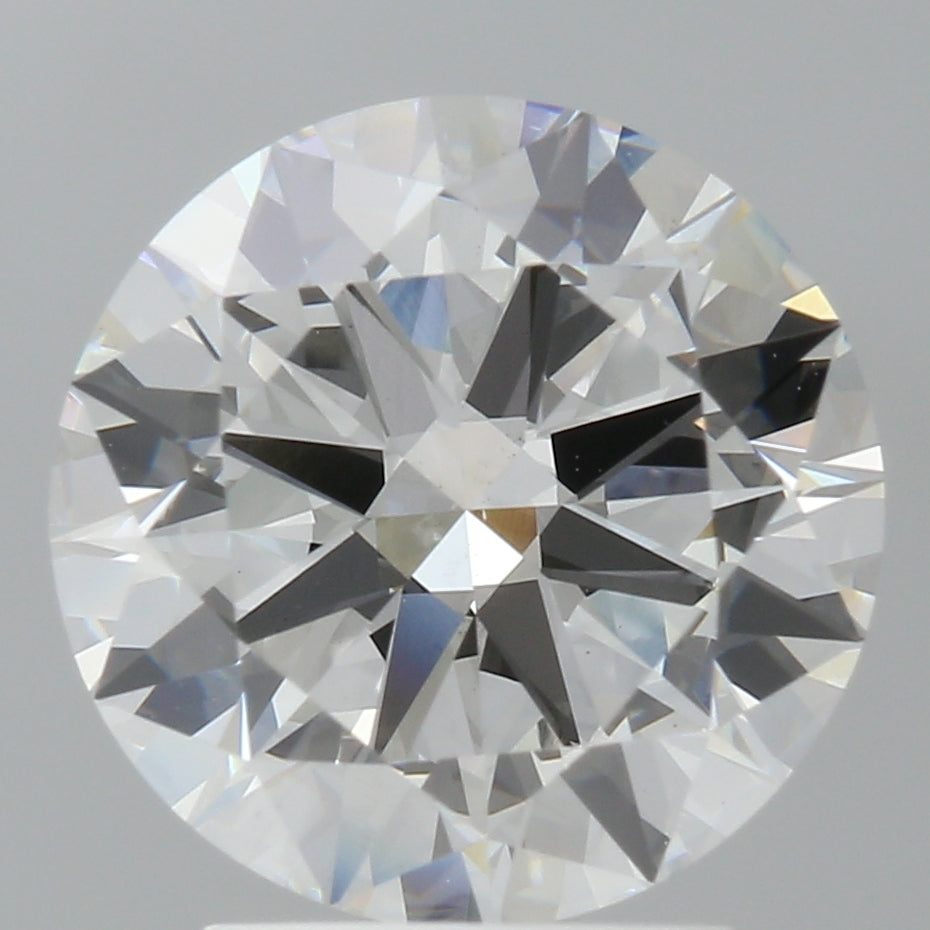 3.00 Carat Round Shaped, Excellent Cut, E Color, VS2 Clarity, IGI Certified Lab Grown Diamond