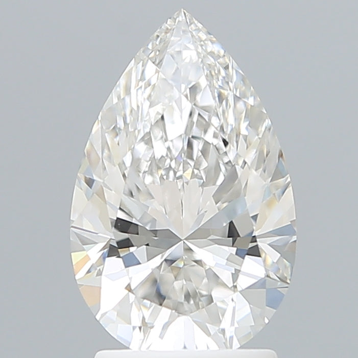 2.26 Carat Pear Shaped, Ideal Cut, F Color, VVS2 Clarity, IGI Certified Lab Grown Diamond