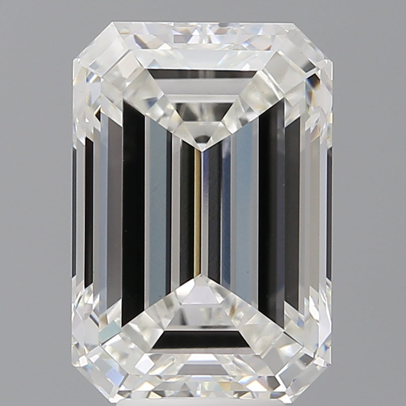 7.58 Carat Emerald Shaped, Ideal Cut, F Color, VS1 Clarity, IGI Certified Lab Grown Diamond