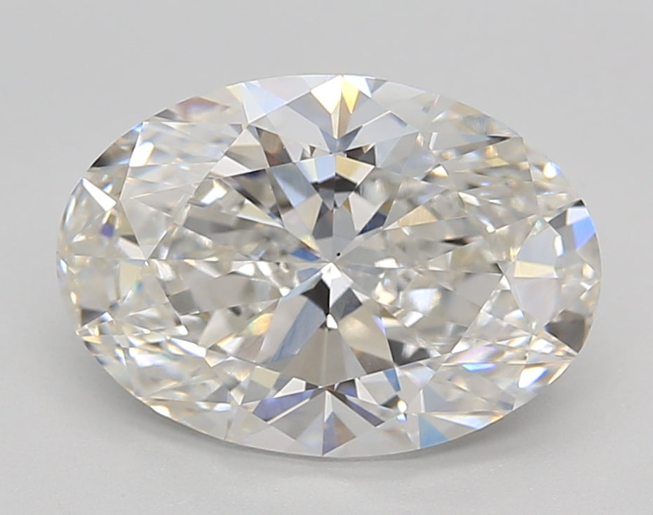 3.28 Carat Oval Shaped, Ideal Cut, G Color, VS1 Clarity, GIA Certified Lab Grown Diamond