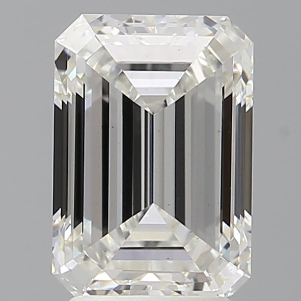 3.09 Carat Emerald Shaped, Ideal Cut, G Color, VS2 Clarity, IGI Certified Lab Grown Diamond