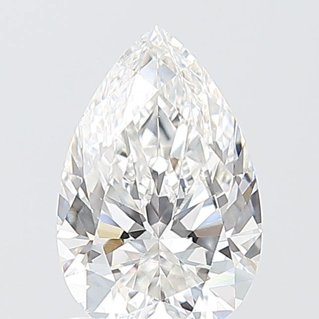 1.54 Carat Pear Shaped, Ideal Cut, E Color, VS1 Clarity, IGI Certified Lab Grown Diamond