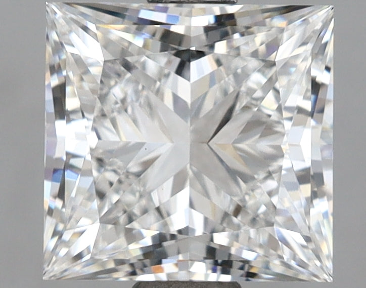 2.52 Carat Princess Shaped, Ideal Cut, E Color, VVS2 Clarity, IGI Certified Lab Grown Diamond