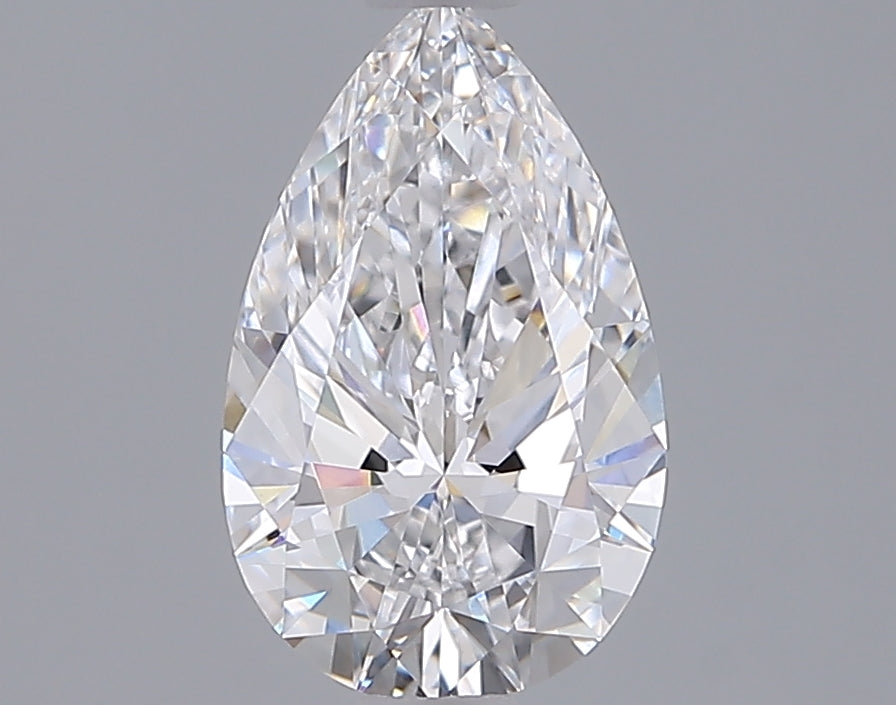 1.54 Carat Pear Shaped, Ideal Cut, D Color, VVS2 Clarity, IGI Certified Lab Grown Diamond