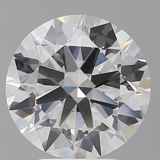 4.58 Carat Round Shaped, Excellent Cut, F Color, VVS2 Clarity, IGI Certified Lab Grown Diamond