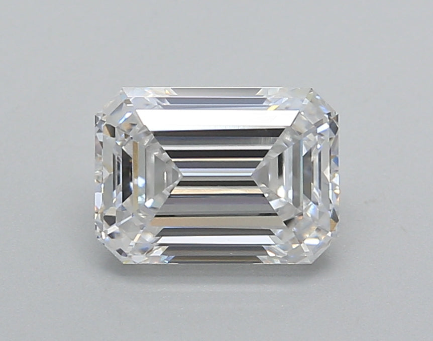 1.52 Carat Emerald Shaped, Very Good Cut, D Color, VVS2 Clarity, IGI Certified Lab Grown Diamond