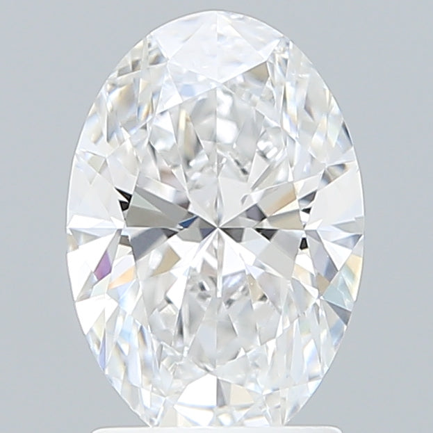2.01 Carat Oval Shaped, Ideal Cut, D Color, VVS2 Clarity, IGI Certified Lab Grown Diamond