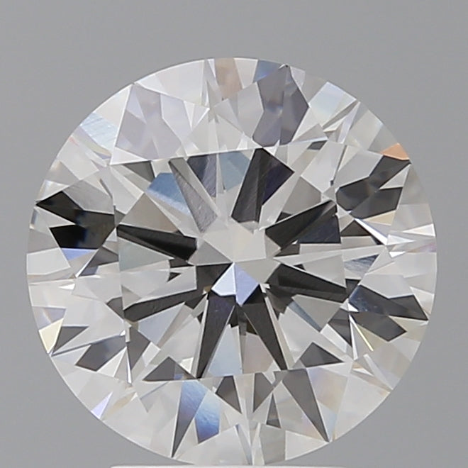 4.07 Carat Round Shaped, Ideal Cut, F Color, VVS2 Clarity, IGI Certified Lab Grown Diamond