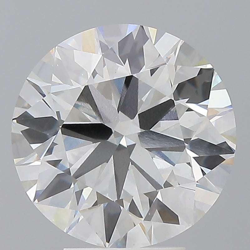 5.04 Carat Round Shaped, Excellent Cut, F Color, VVS2 Clarity, IGI Certified Lab Grown Diamond