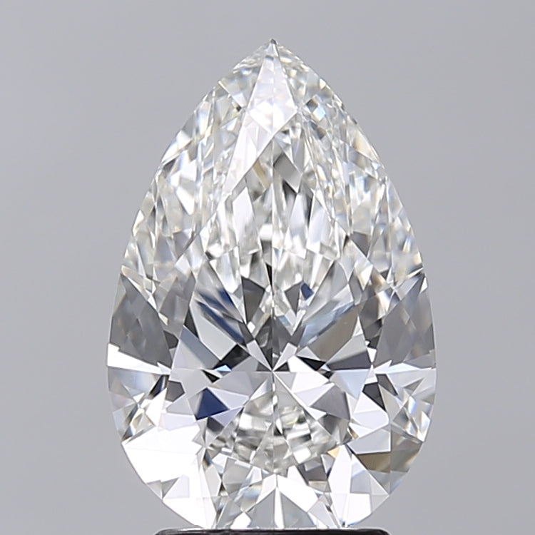 3.02 Carat Pear Shaped, Very Good Cut, F Color, VVS2 Clarity, IGI Certified Lab Grown Diamond