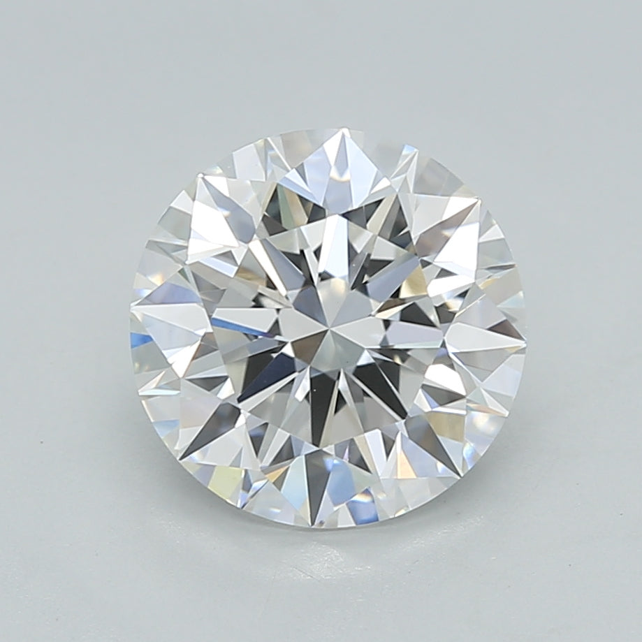 2.54 Carat Round Shaped, Ideal Cut, E Color, VVS2 Clarity, IGI Certified Lab Grown Diamond