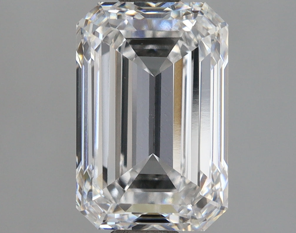 2.55 Carat Emerald Shaped, Ideal Cut, D Color, VVS1 Clarity, IGI Certified Lab Grown Diamond