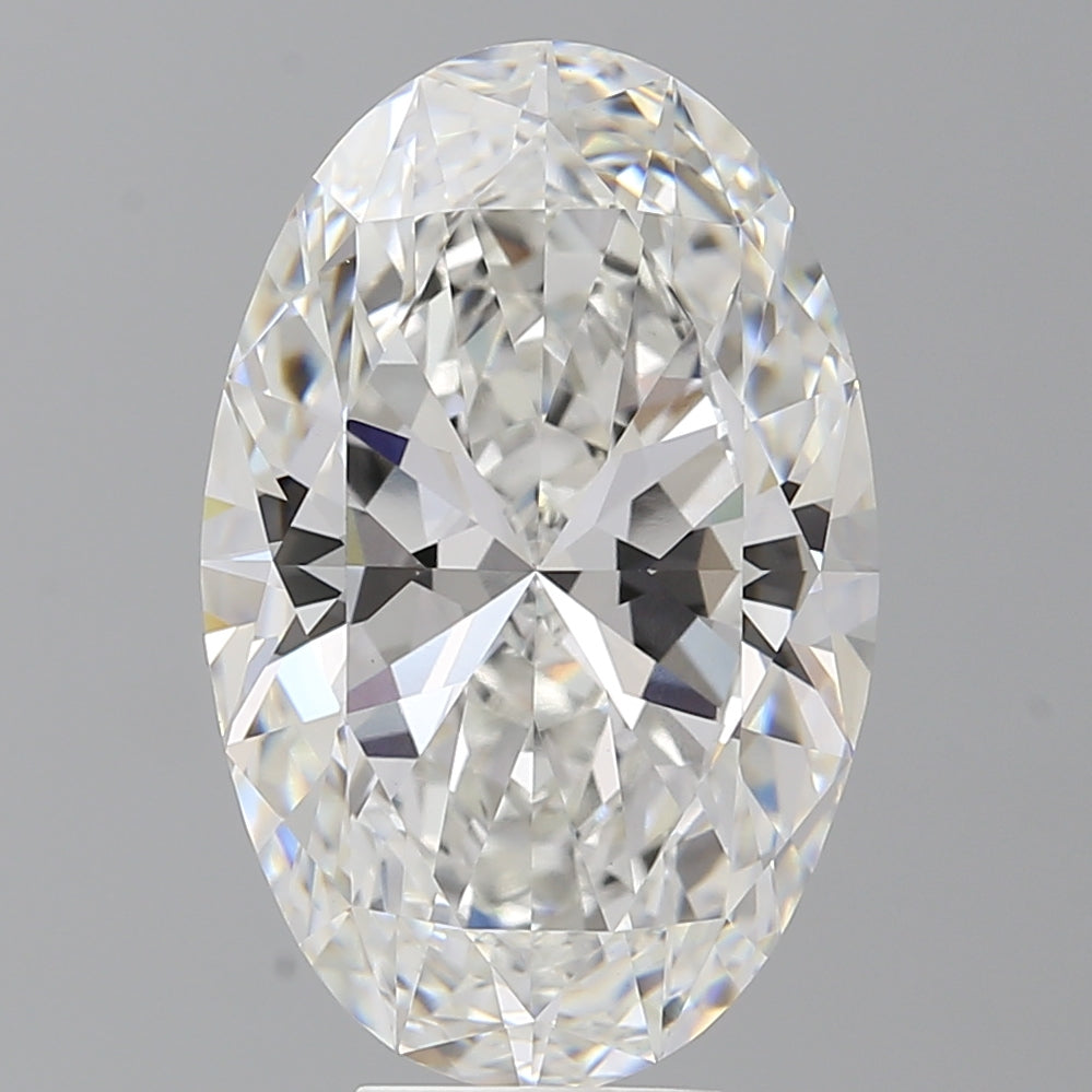 7.58 Carat Oval Shaped, Ideal Cut, F Color, VVS2 Clarity, IGI Certified Lab Grown Diamond