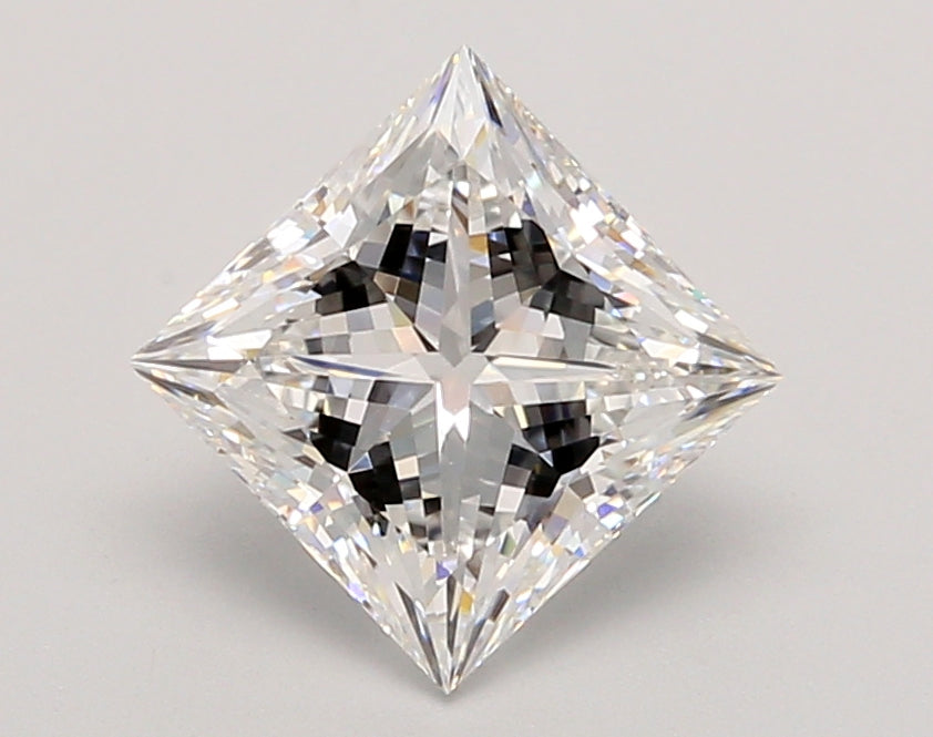 2.03 Carat Princess Shaped, Ideal Cut, E Color, VVS2 Clarity, IGI Certified Lab Grown Diamond
