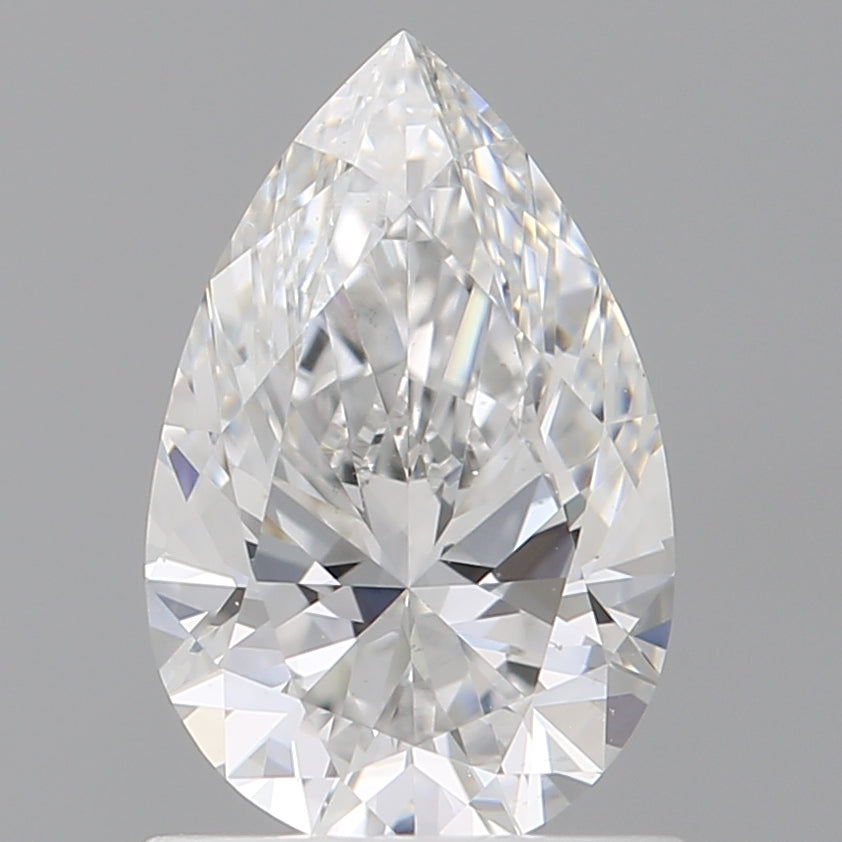 1.08 Carat Pear Shaped, Ideal Cut, E Color, VS1 Clarity, IGI Certified Lab Grown Diamond