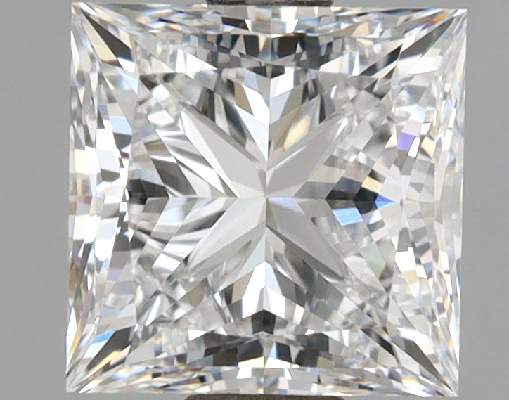 2.00 Carat Princess Shaped, Excellent Cut, D Color, VVS2 Clarity, IGI Certified Lab Grown Diamond